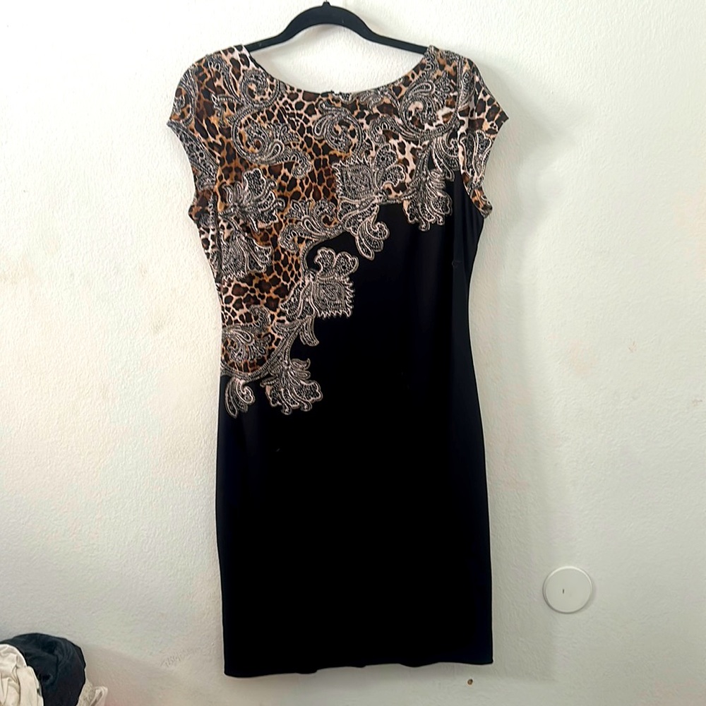 Cache Dress Large Cute Nude Pattern Amazing Material!